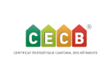 Logo CECB - CERTIFICAT ENERGETIQUE CANTONAL DES BATIMENTS